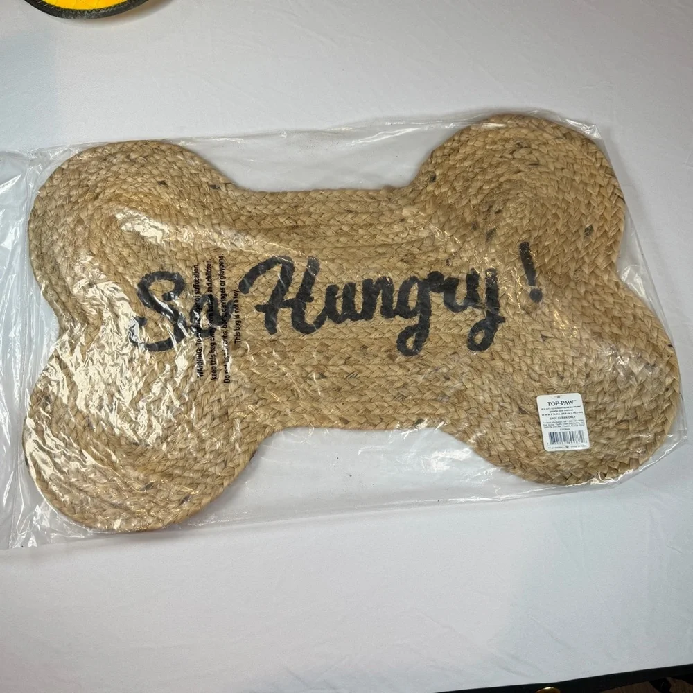 “BUNDLES!!!”So Hungry Bone-Shaped‎ Doormat/Food Mat- Brown+ RIP ROARIN’TOUGH